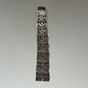 Rare 1950s Cony Mexican 925 Sterling Silver Bracelet